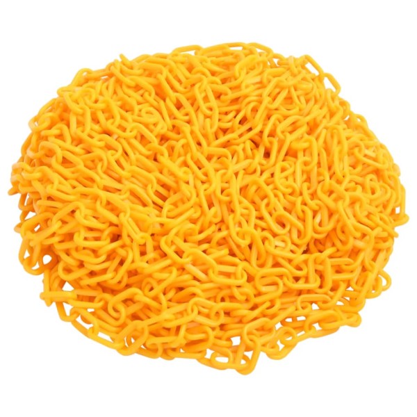 Warning Chain, yellow, 100m, plastic