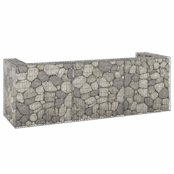 Gabion wall for containers, 325x100x110cm, steel
