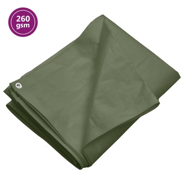 Tent, green, 8x8m, 260g / m ², HDPE