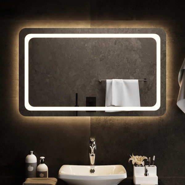 Bathroom LED mirror, 100x60cm