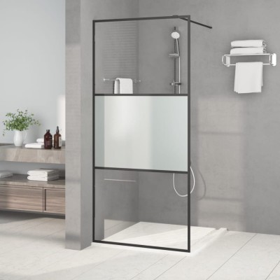 Shower wall, black,...
