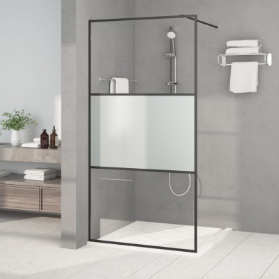 Shower wall, black,...