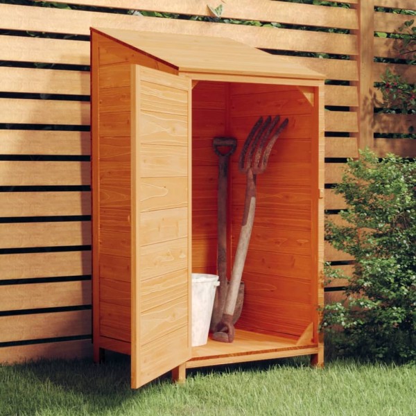Garden shed, brown, 55x52x112cm, spruce wood