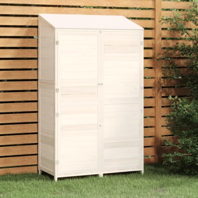 Garden shed, white,...