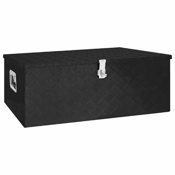 Box, black, 100x55x37cm, aluminium