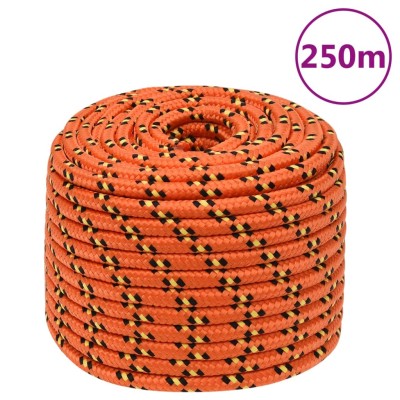 Boat rope, orange, 12mm,...