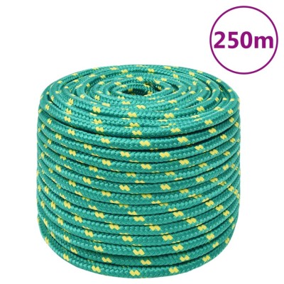 Boat rope, green, 12mm,...