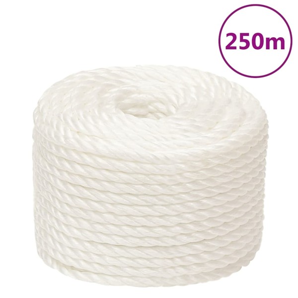 Working rope, white, 16mm, 250m, polypropylene