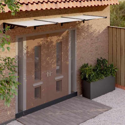 Roof for doors, black and...