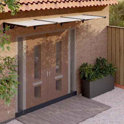 Roof for doors, black and...