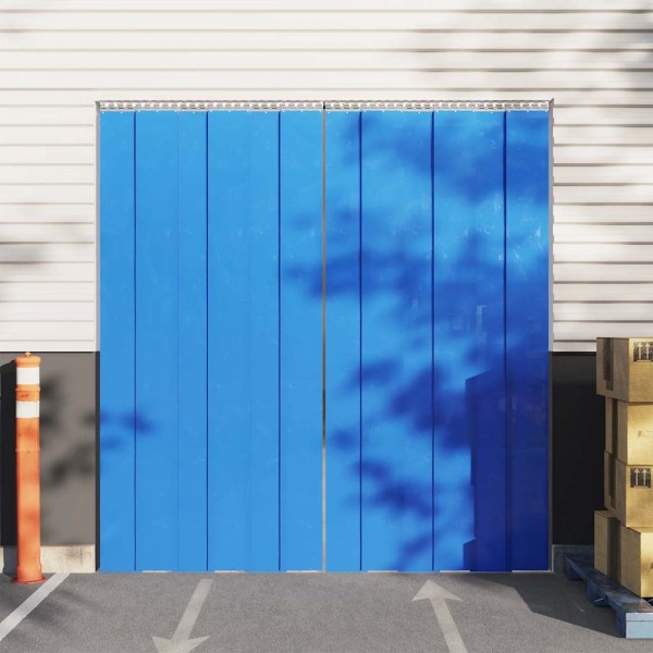 Door curtain, blue, 300mmx2,6mm, 25m, PVC