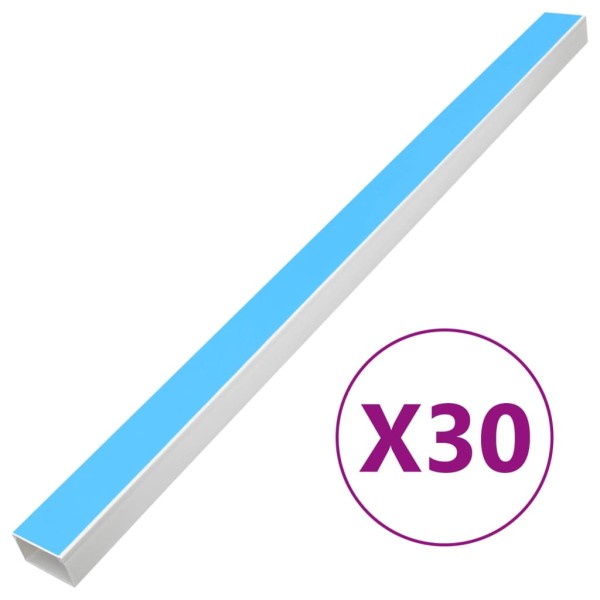 Cable Channel, 60x60mm, 30m, PVC, self-stick