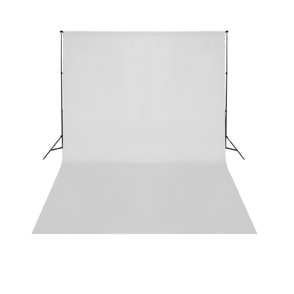 Telescopic background frame system + white background, 3 x 5 m
