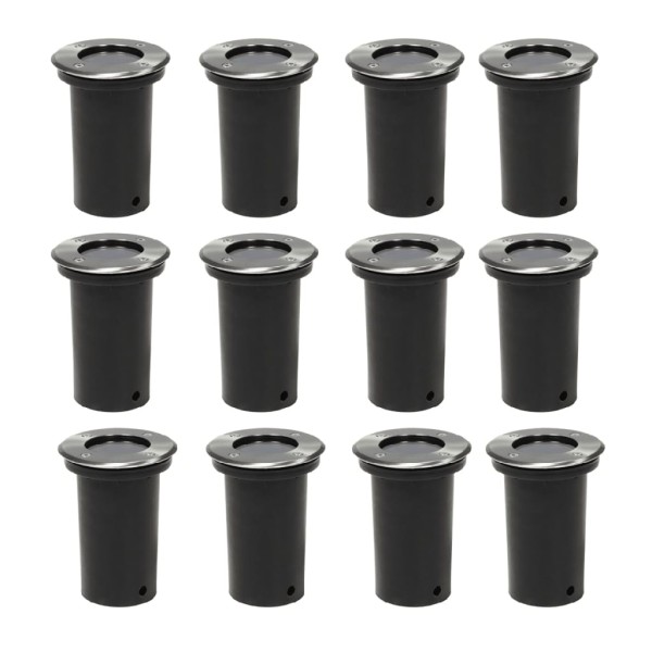 Outdoor lighting for floor, 12pcs, round