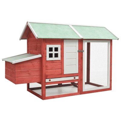 Cage for chickens, red,...
