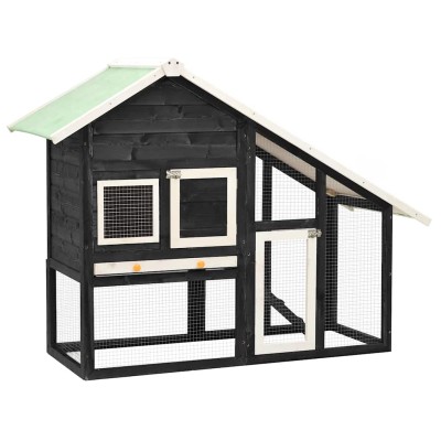 Cage in rabbits, grey and...