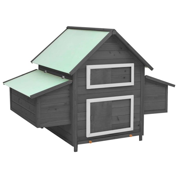 Cage for chickens, grey / white, 150x96x110cm, spruce array