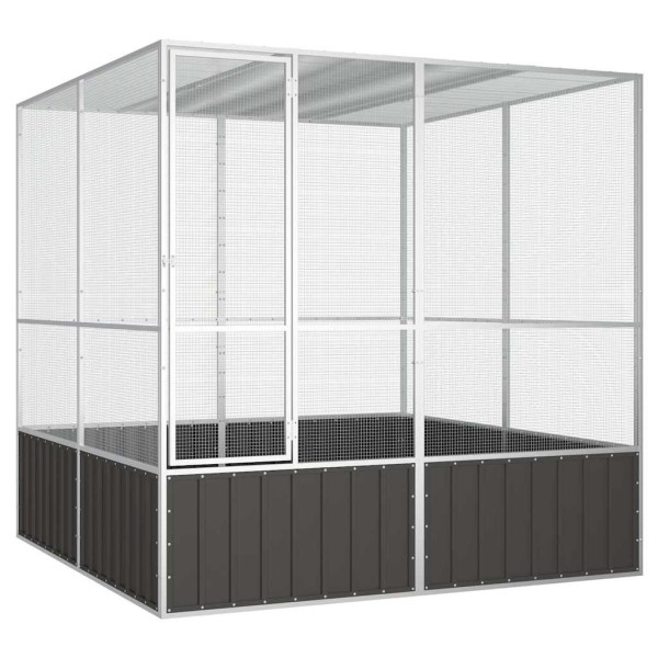 Bird cage, anthracite, 213,5x217,5x211,5cm, steel