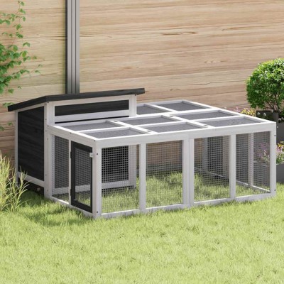 Rabbit cage, grey,...
