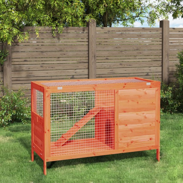 Rabbit cage, brown, 103x44x69,5cm, pine wood array