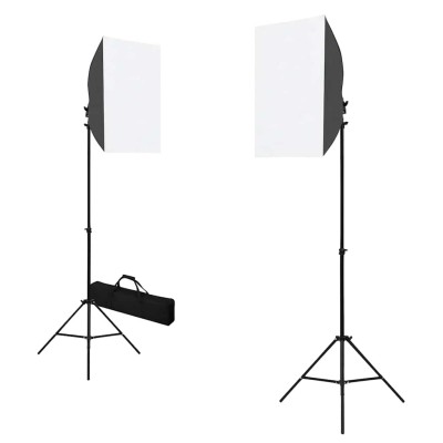 Studio lamps, 2pcs., black,...