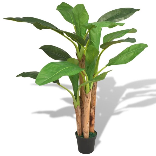 Artificial banana with pot, 175 cm, green