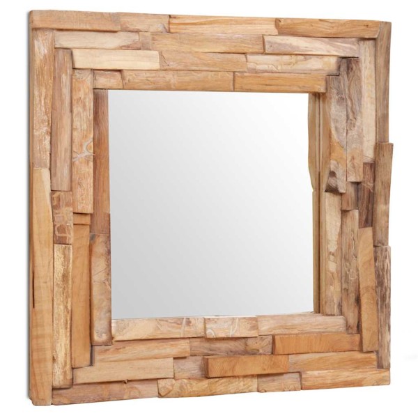 Decorative mirror, tree, 60x60cm, square shape