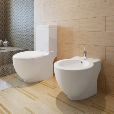 Toilet and bidet set,...