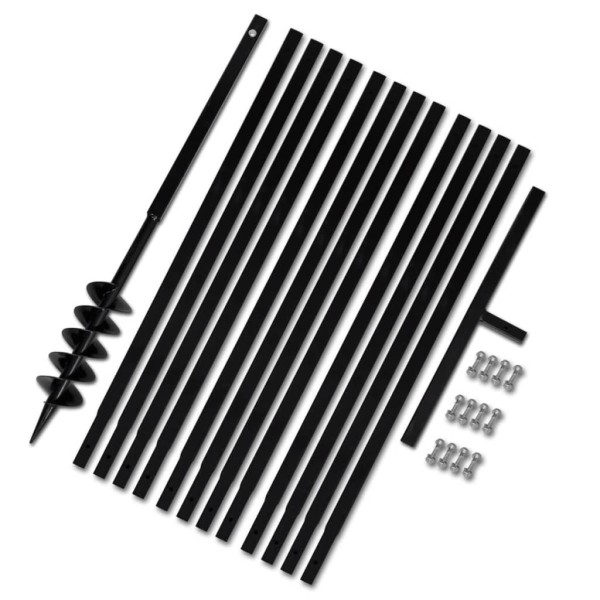 Steel 10 cm Ground Drill with Handle and Longer, 13 m