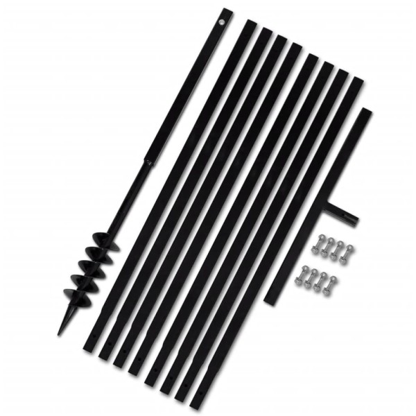 Steel 8 cm Ground Drill with Handle and Longer, 9 m