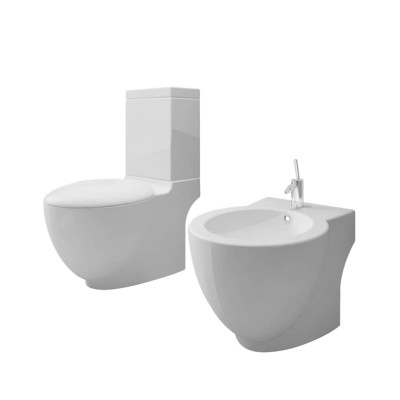 Toilet and bidet set,...