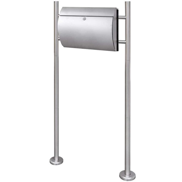 Mailbox with stand, Stainless Steel