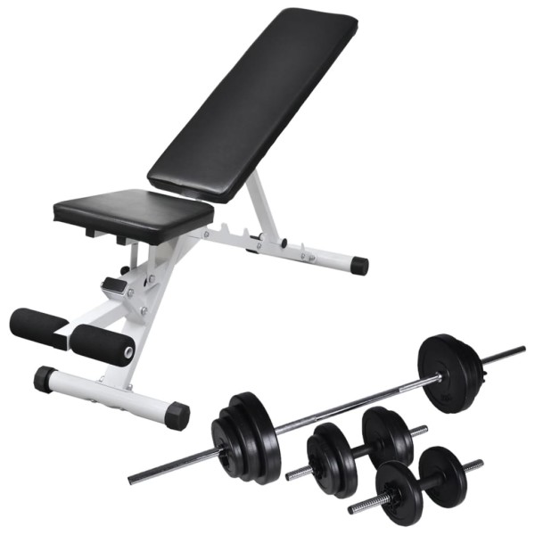 Training bench with hanger set, 30,5kg