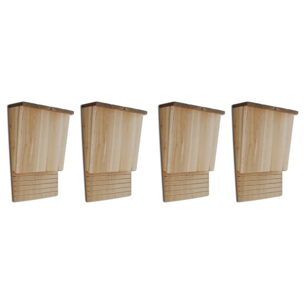 Inkilai bats, 4 pcs, 22x12x34 cm, wood