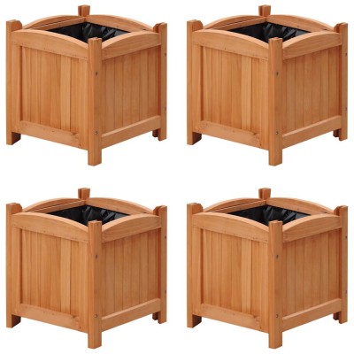 High pots, 4 pcs, 30x30x30 cm