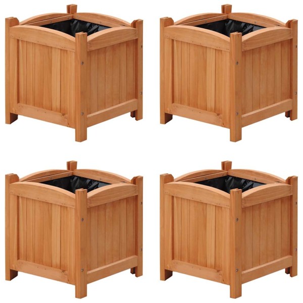 High pots, 4 pcs, 30x30x30 cm