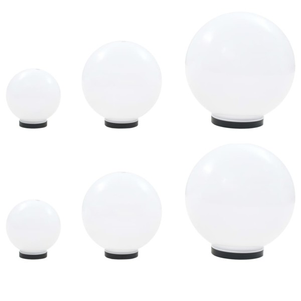 LED lamp market, regular, 6d., spherical, 20 / 30 / 40cm, PMMA