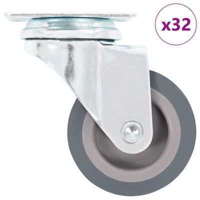 Wheels, 32pcs, swivel, 50mm