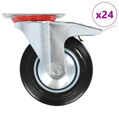 Wheels, 24pcs, 160mm, swivel