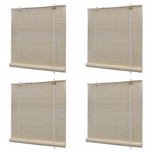 Rollers, 4pcs, 120x160cm, natural bamboo (4x241322)