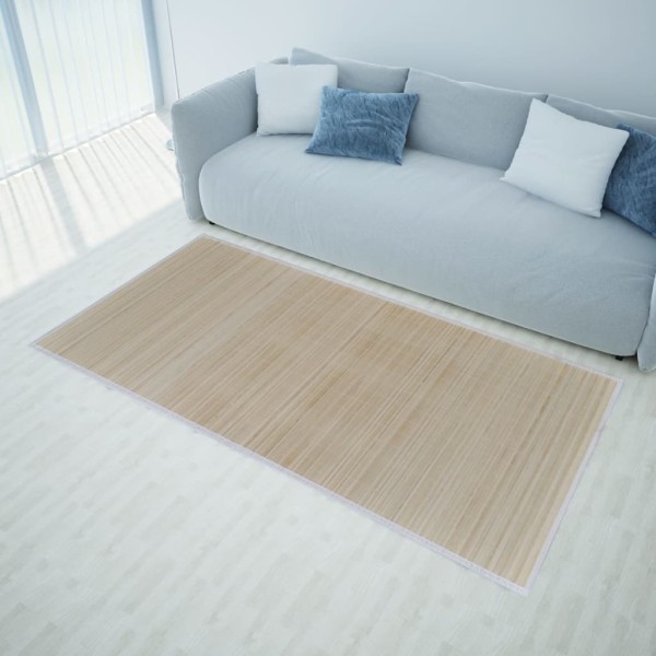 Carpets, 4pcs., 120x180cm, natural bamboo, rectangular