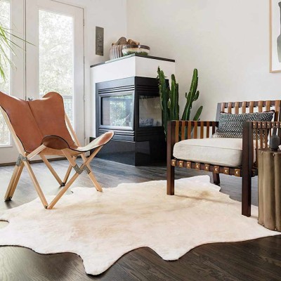 Natural cow skin carpet,...