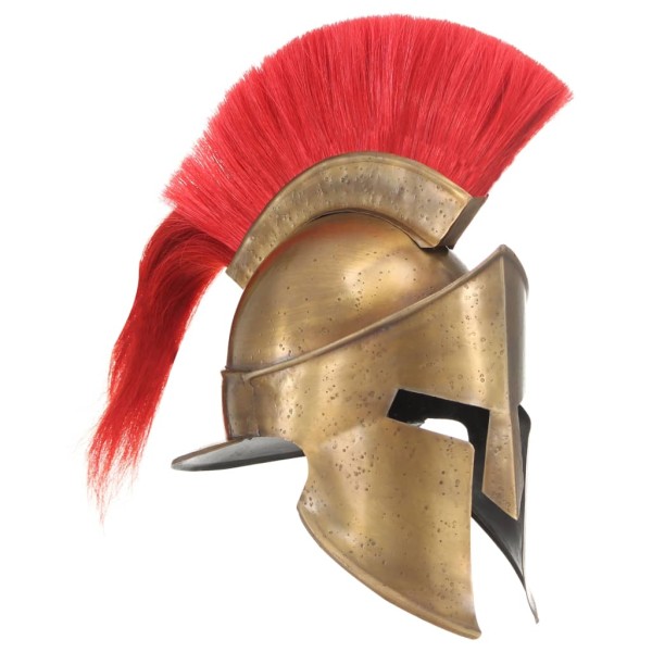 Greek helmet, brass, steel, antique copy