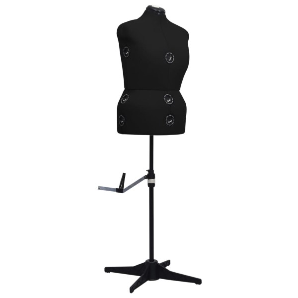Adjustable dummy, black, female, L / 44-50