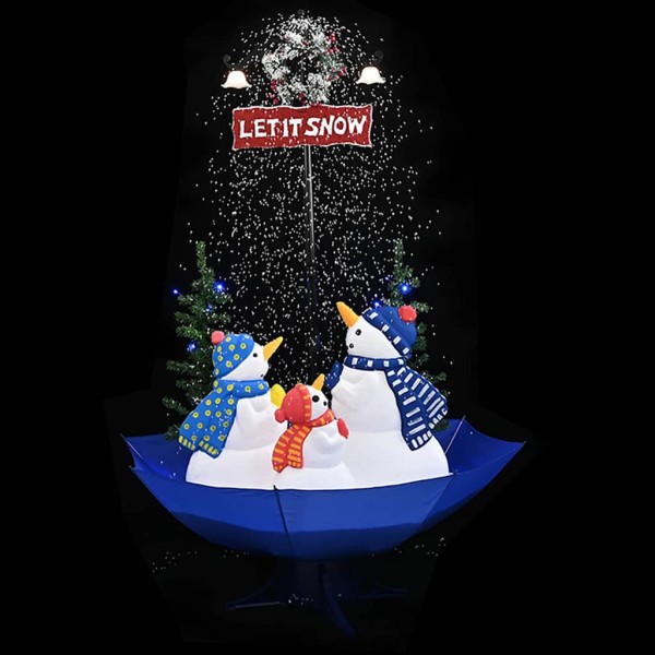 Eglute with snow function and umbrella base, blue, 170cm, PVC