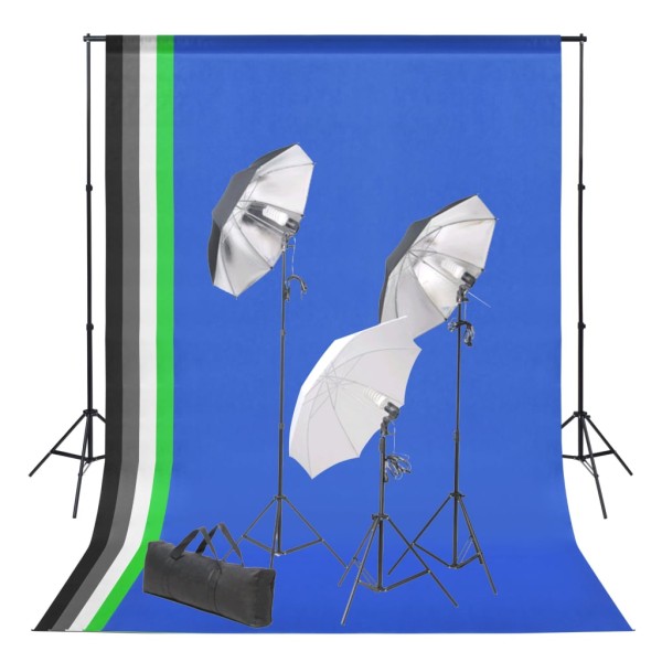 Photography Set with background and lighting set