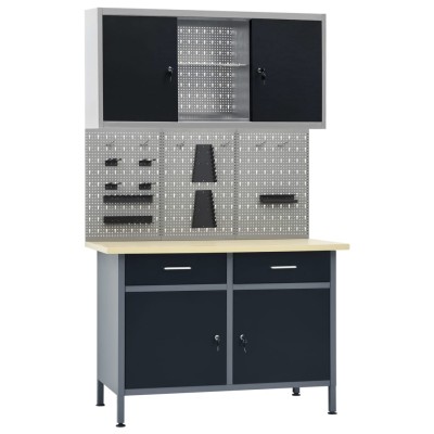 Desktop with three wall...
