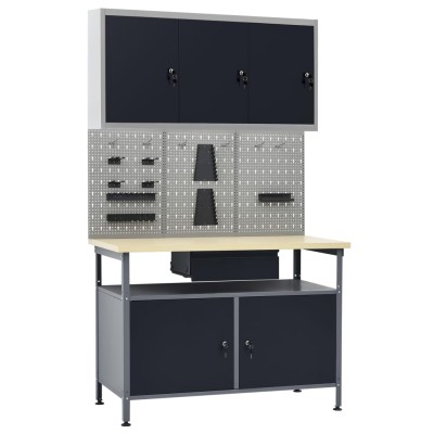 Desktop with 3 wall boards...