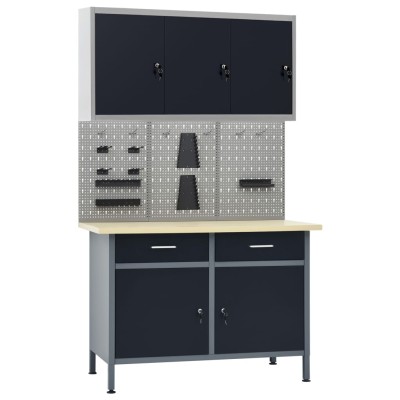 Desktop with three wall...
