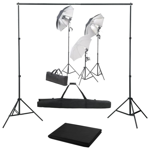 Photography kit with backrest